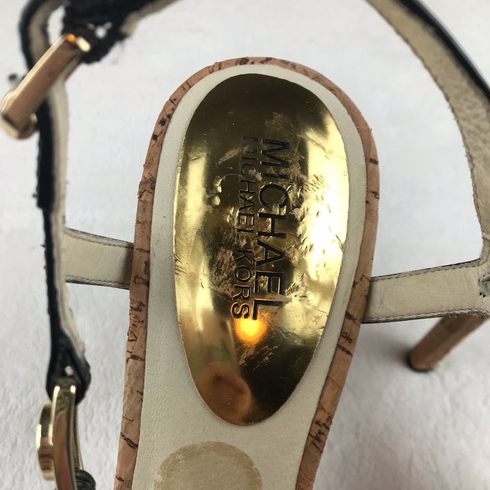 Michael Kors patent leather cork heel - Picture 4 of 5